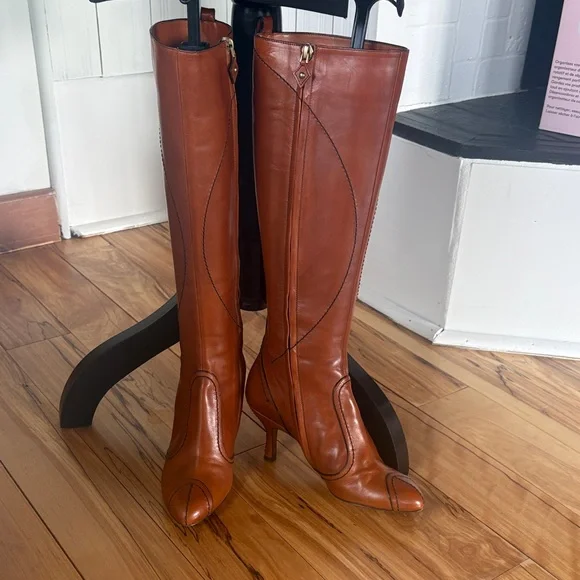 Louis Vuitton Tan Leather Heeled Boots - Picture 11 of 15